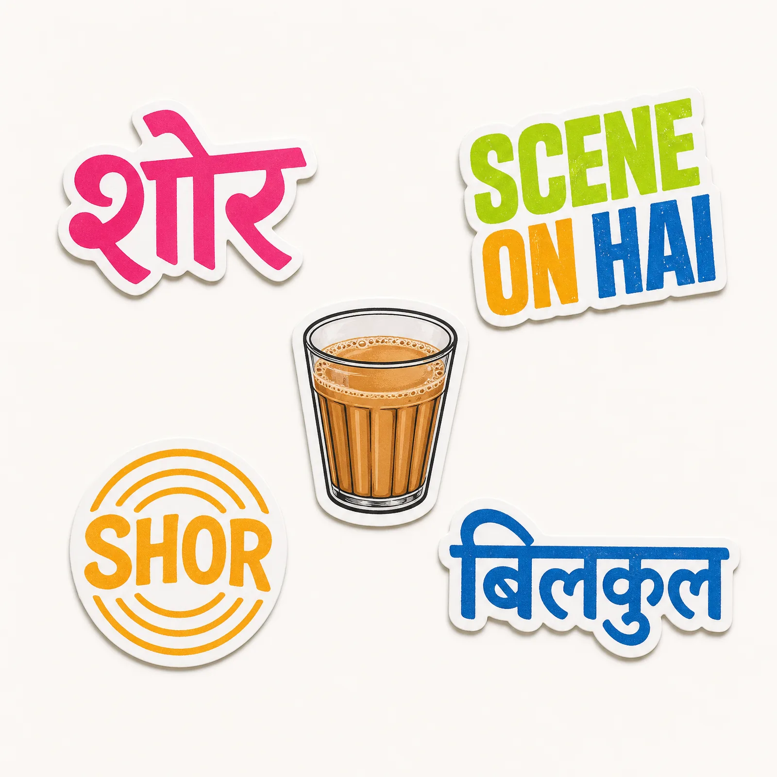 Sticker Pack of 5 — Hinglish