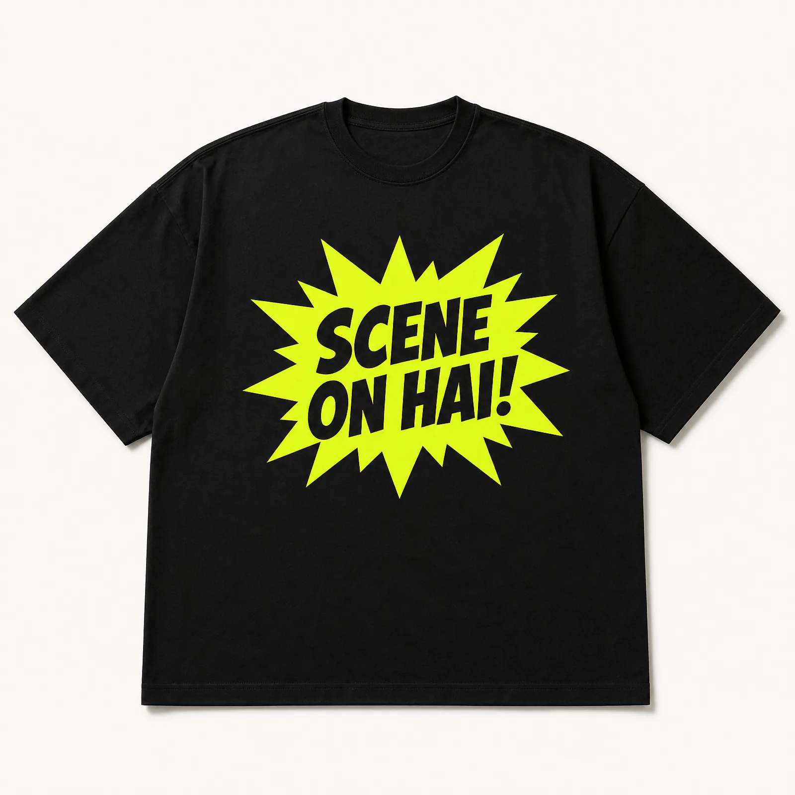 "Scene On Hai" Tee — Ink Black