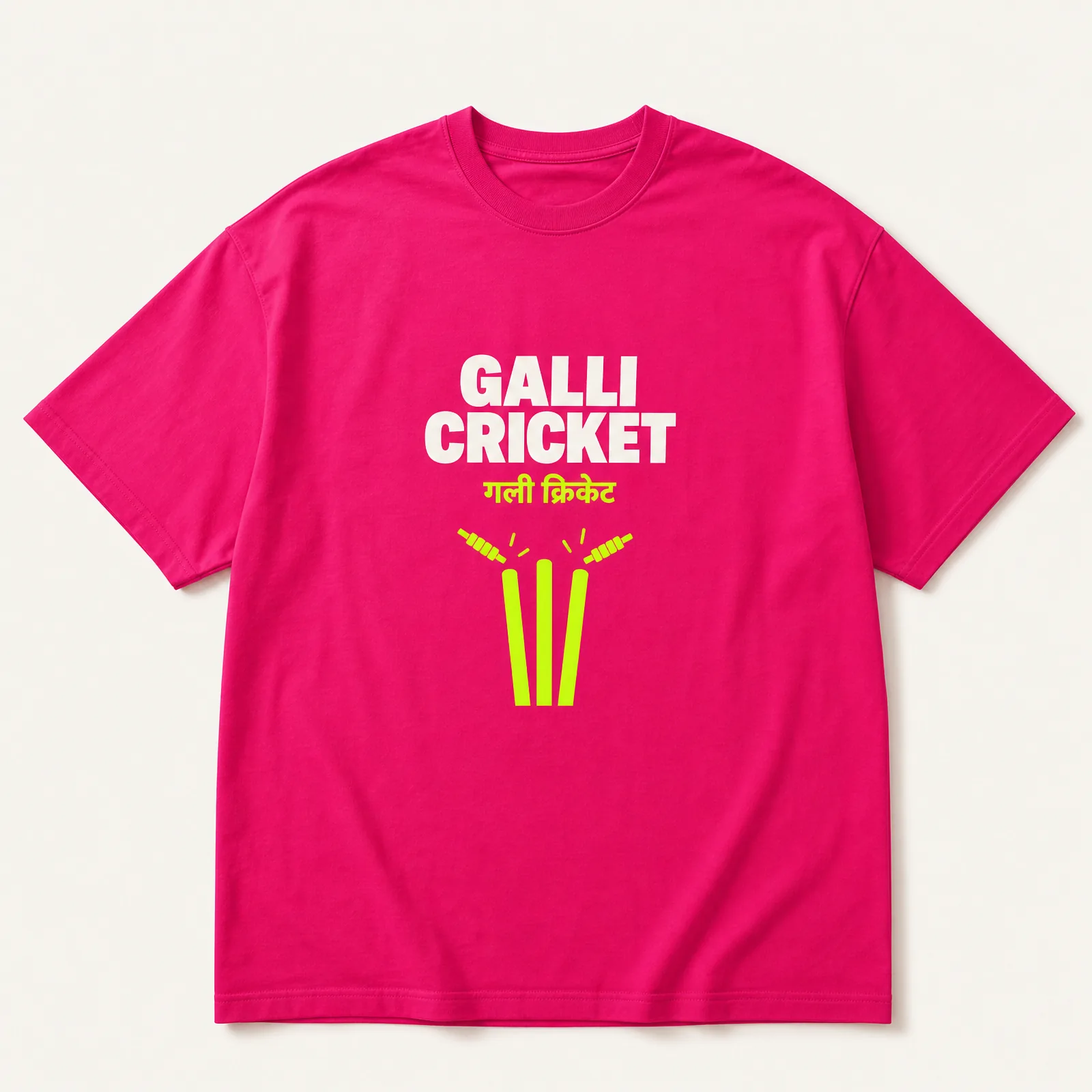 Galli Cricket Graphic Tee — Rani Pink