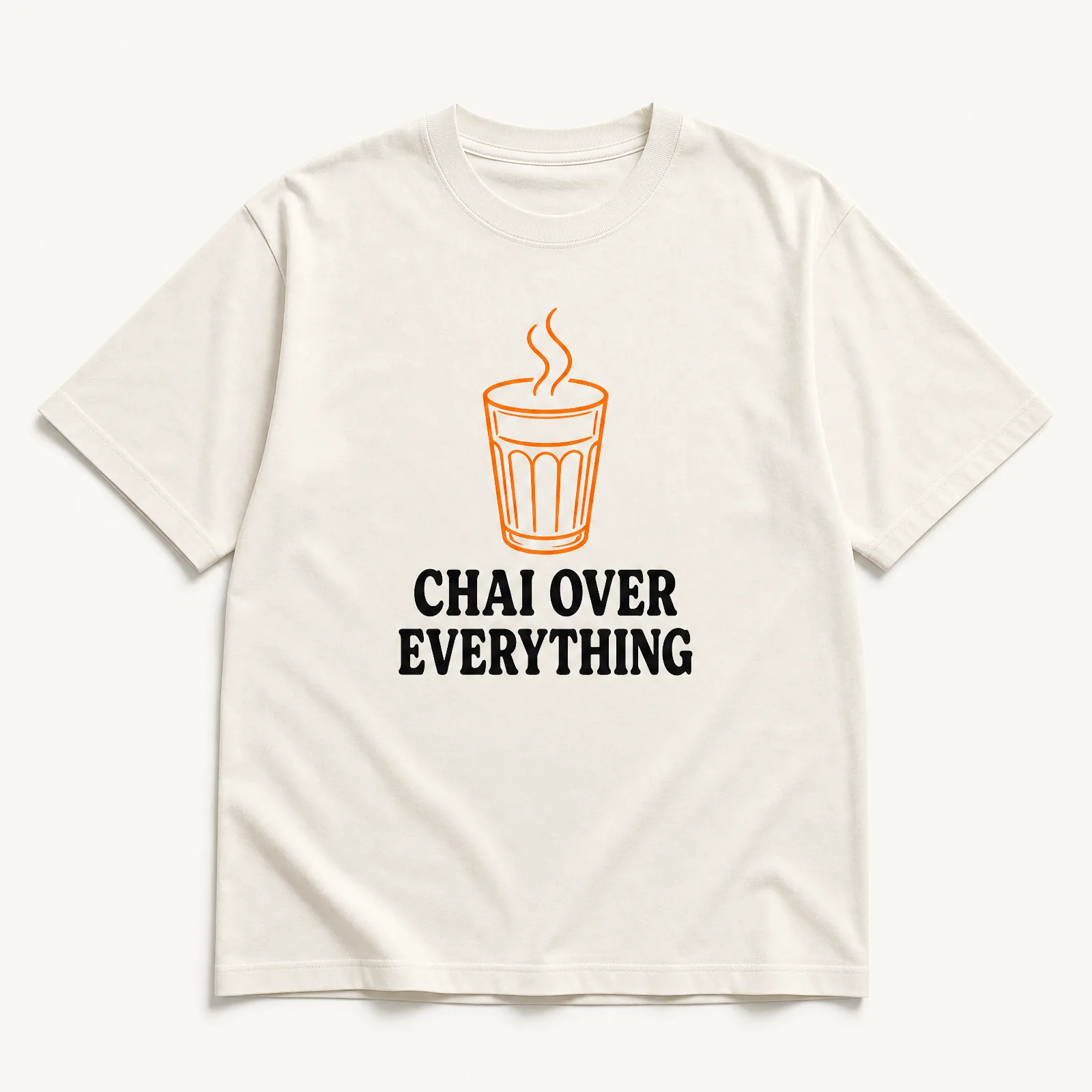 "Chai Over Everything" Tee — Off-White